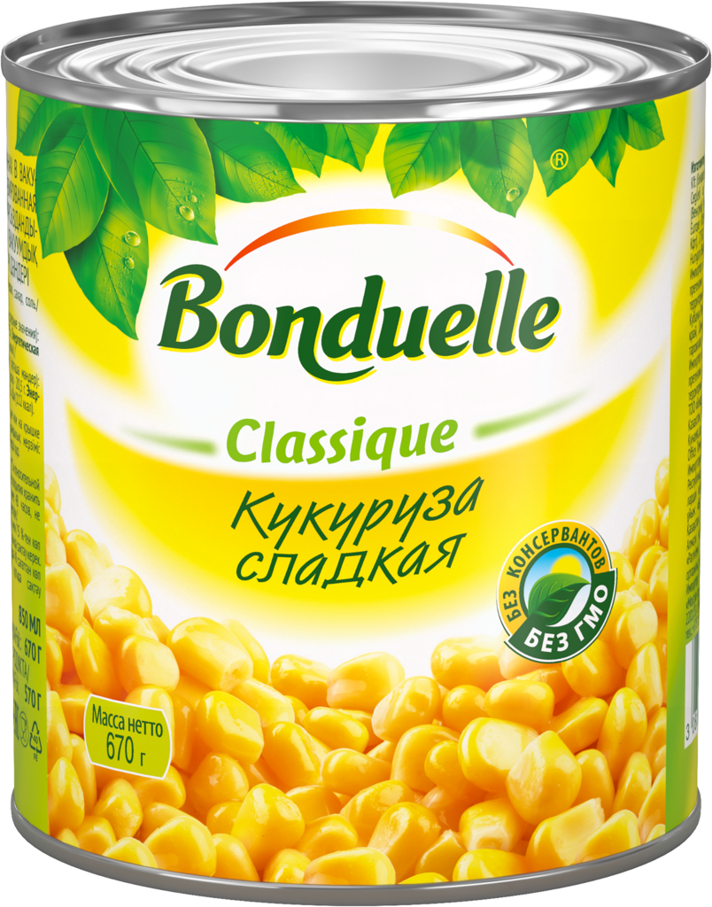 Кукуруза BONDUELLE Classique сладкая в зернах