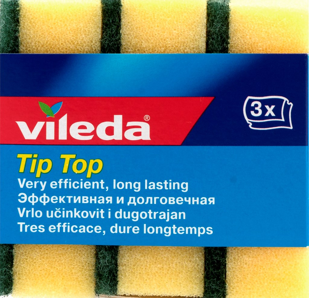 Губка для посуды VILEDA Тип-Топ, 3шт