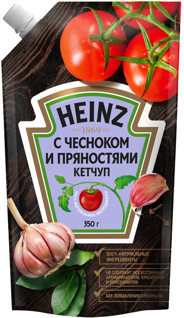 Кетчуп HEINZ с чесноком и пряностями